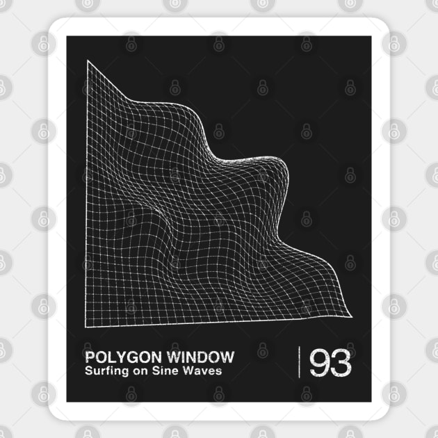 Polygon Window / Minimalist Graphic Artwork Design Sticker by saudade